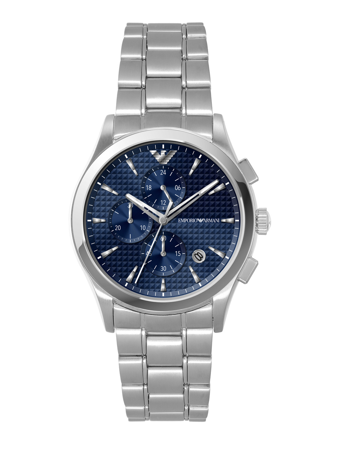 Buy Emporio Armani Men Textured Analogue Chronograph Automatic Solar ...