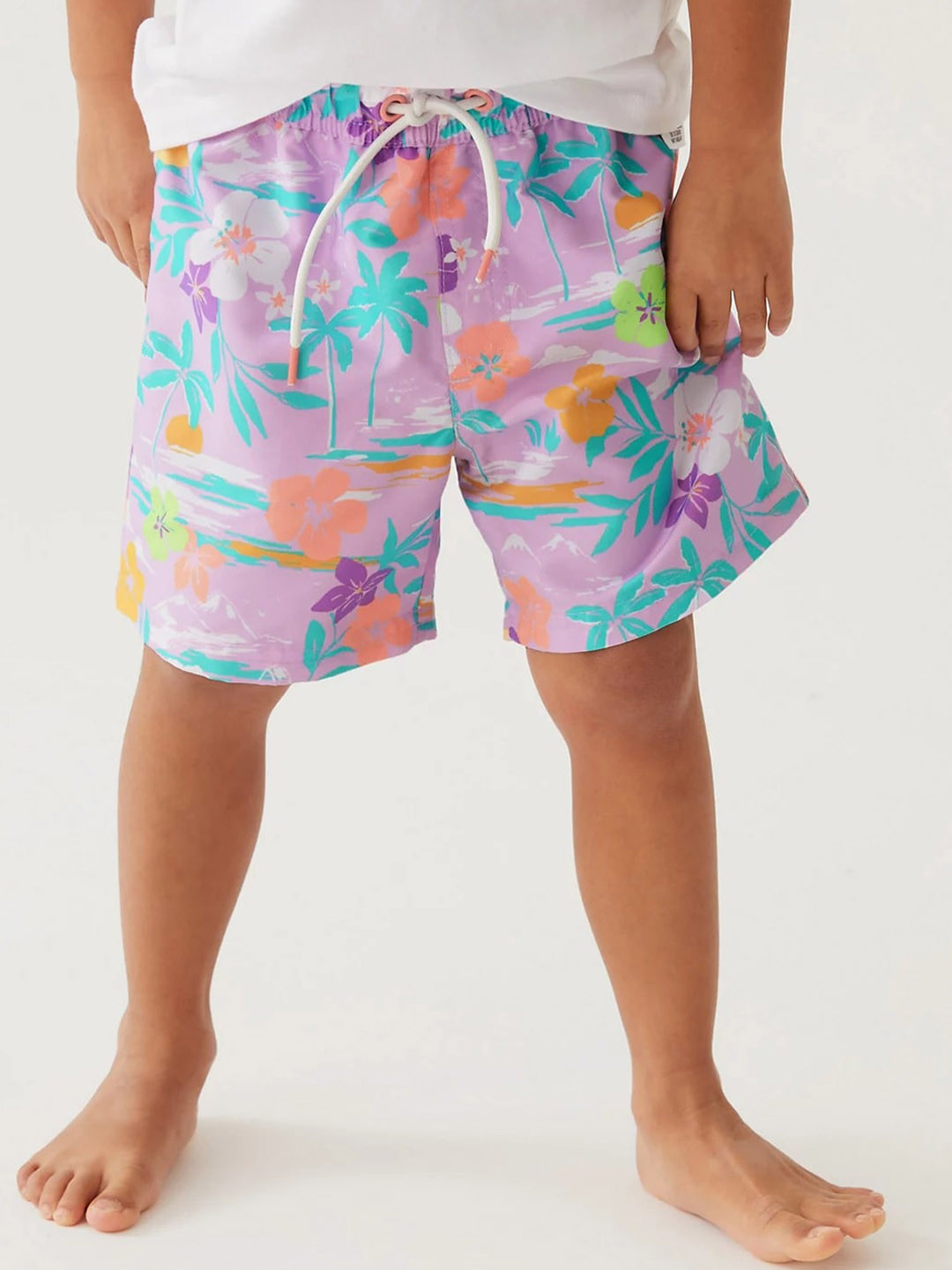 Buy Marks & Spencer Boys Tropical Printed Swim Bottoms Swim Bottoms