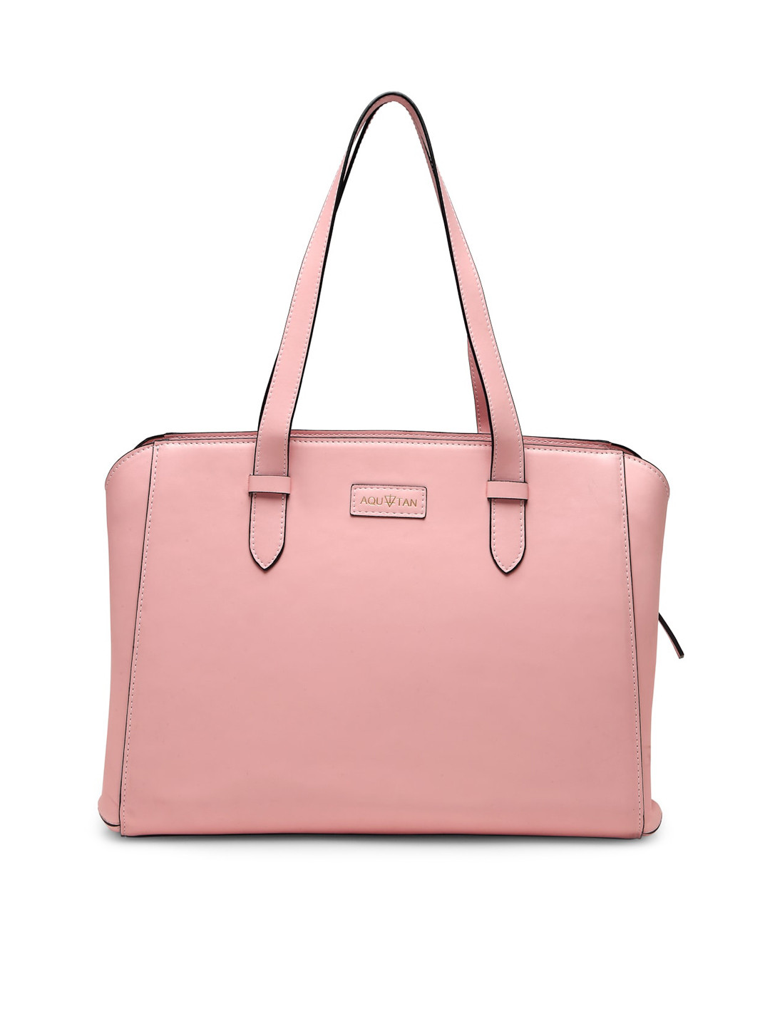 Buy AQUATAN PU Structured Shoulder Bag With Laptop Sleeve Handbags