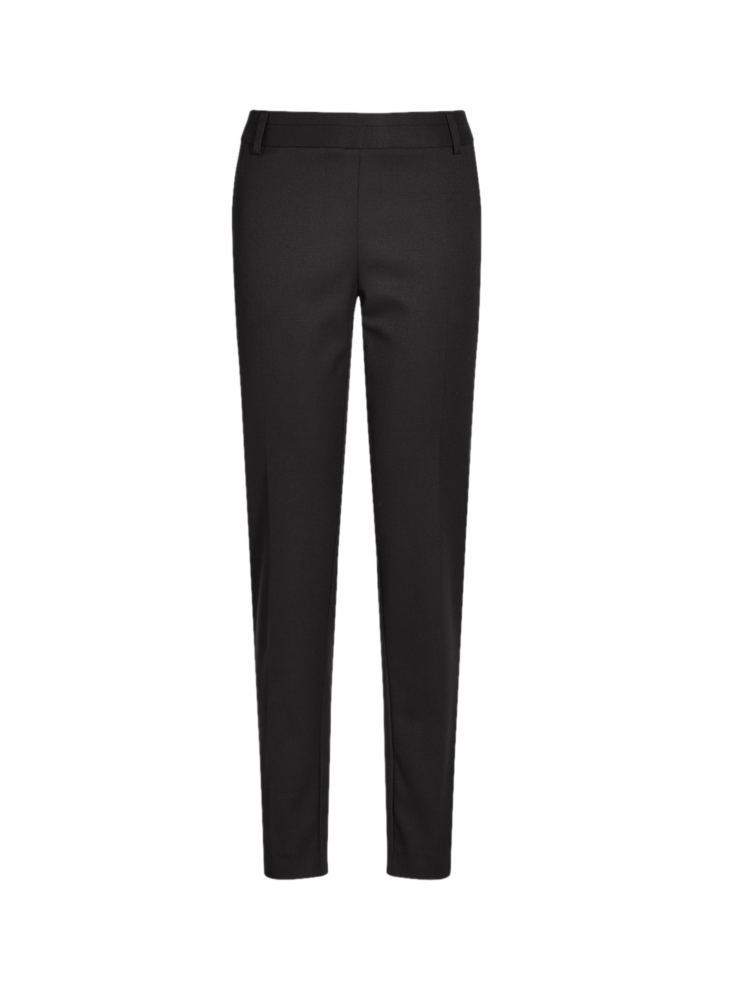 slim fit black trousers