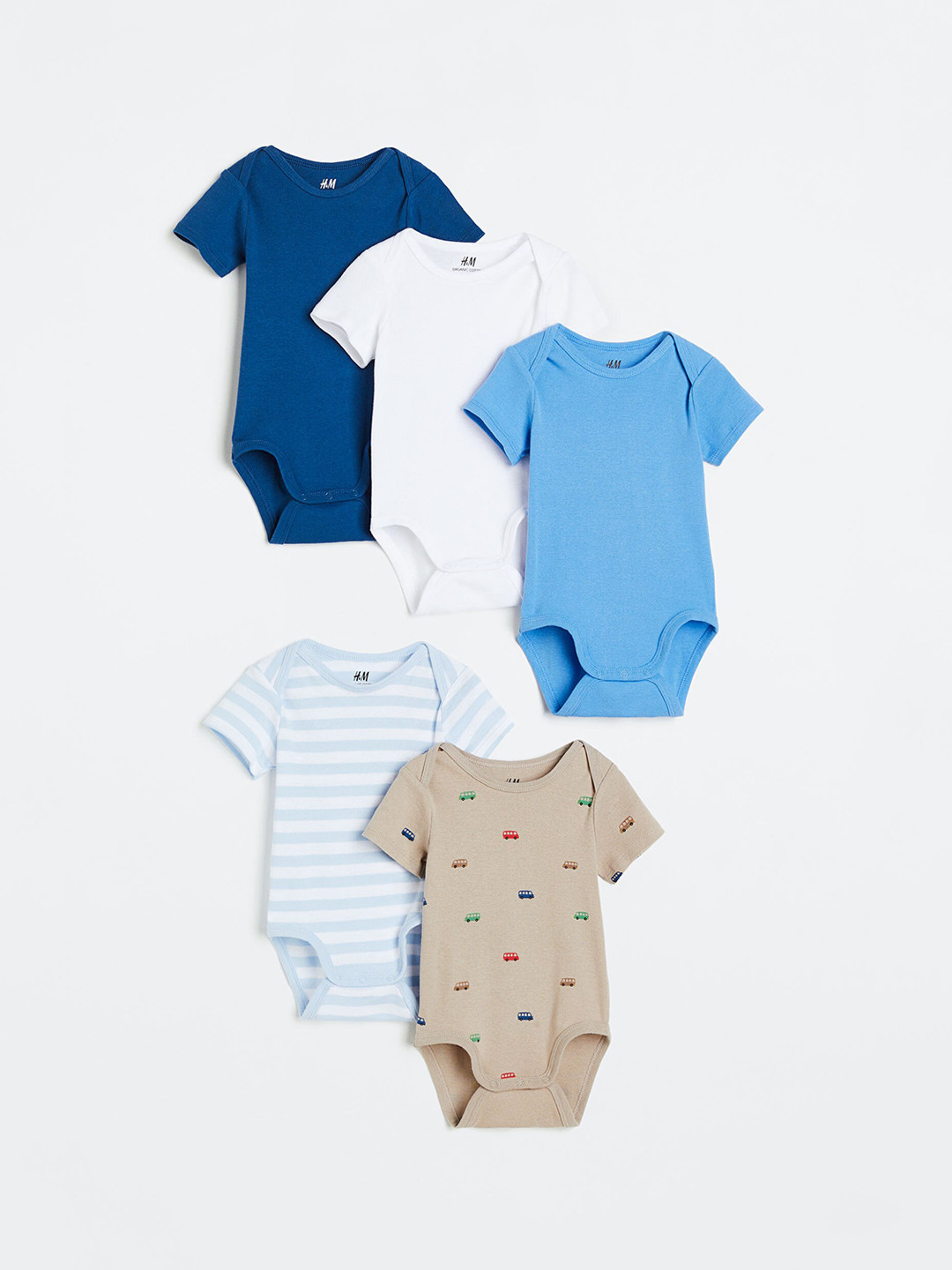 Buy H&M Boys 5 Pack Pure Cotton Bodysuits Bodysuit for Boys 21984746 Myntra