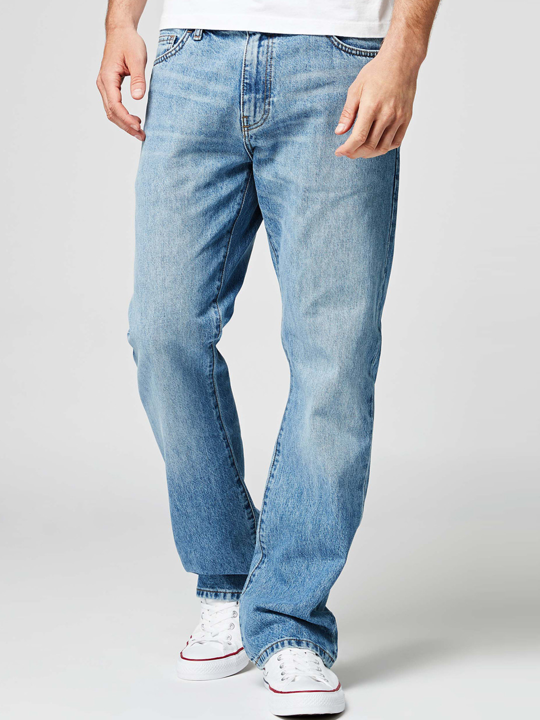 Buy Next Men Blue Regular Fit Mid Rise Clean Look Jeans Jeans for Men