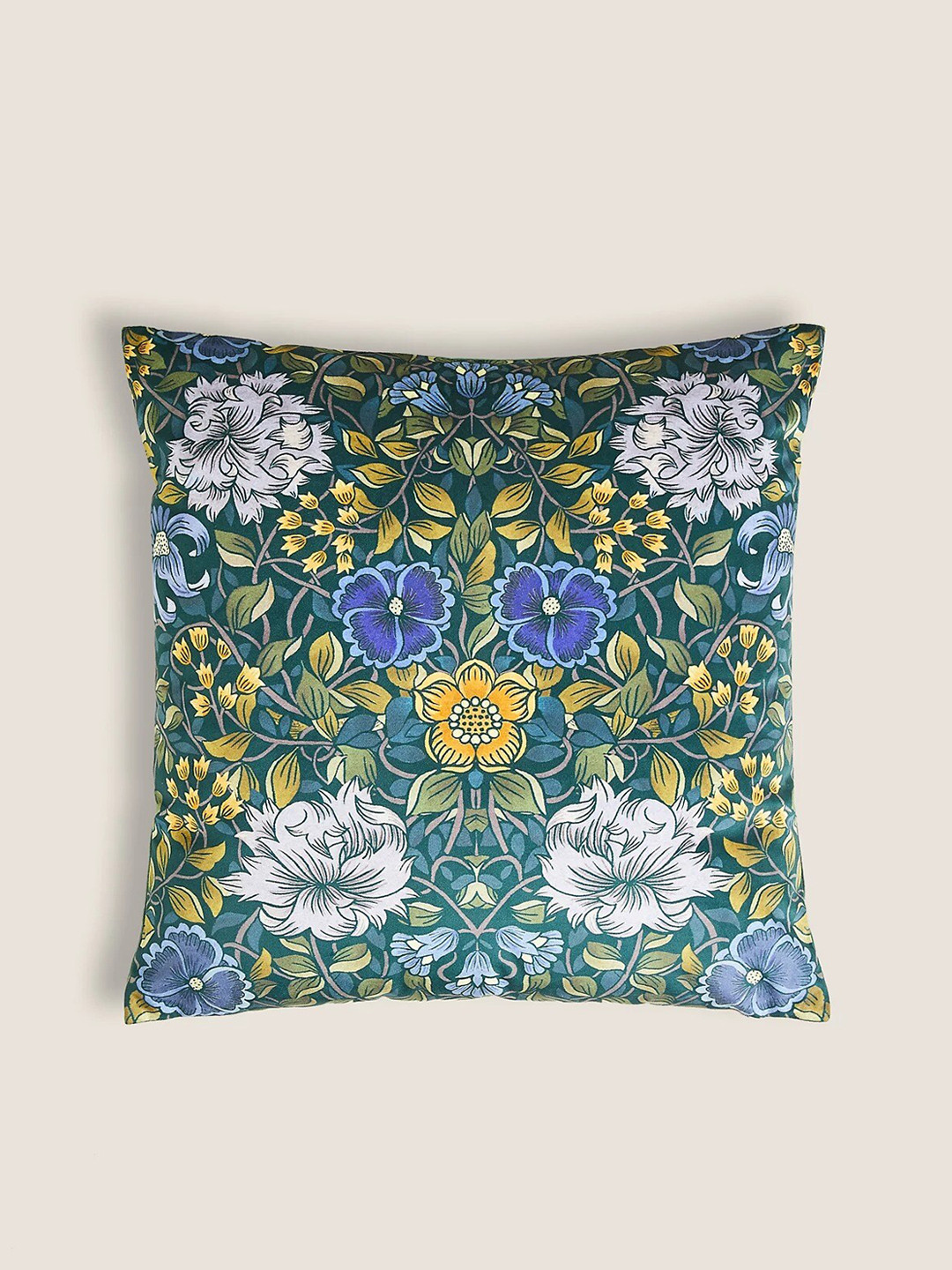 Buy Marks & Spencer Green & Blue Floral Printed Pre Filled Cushion