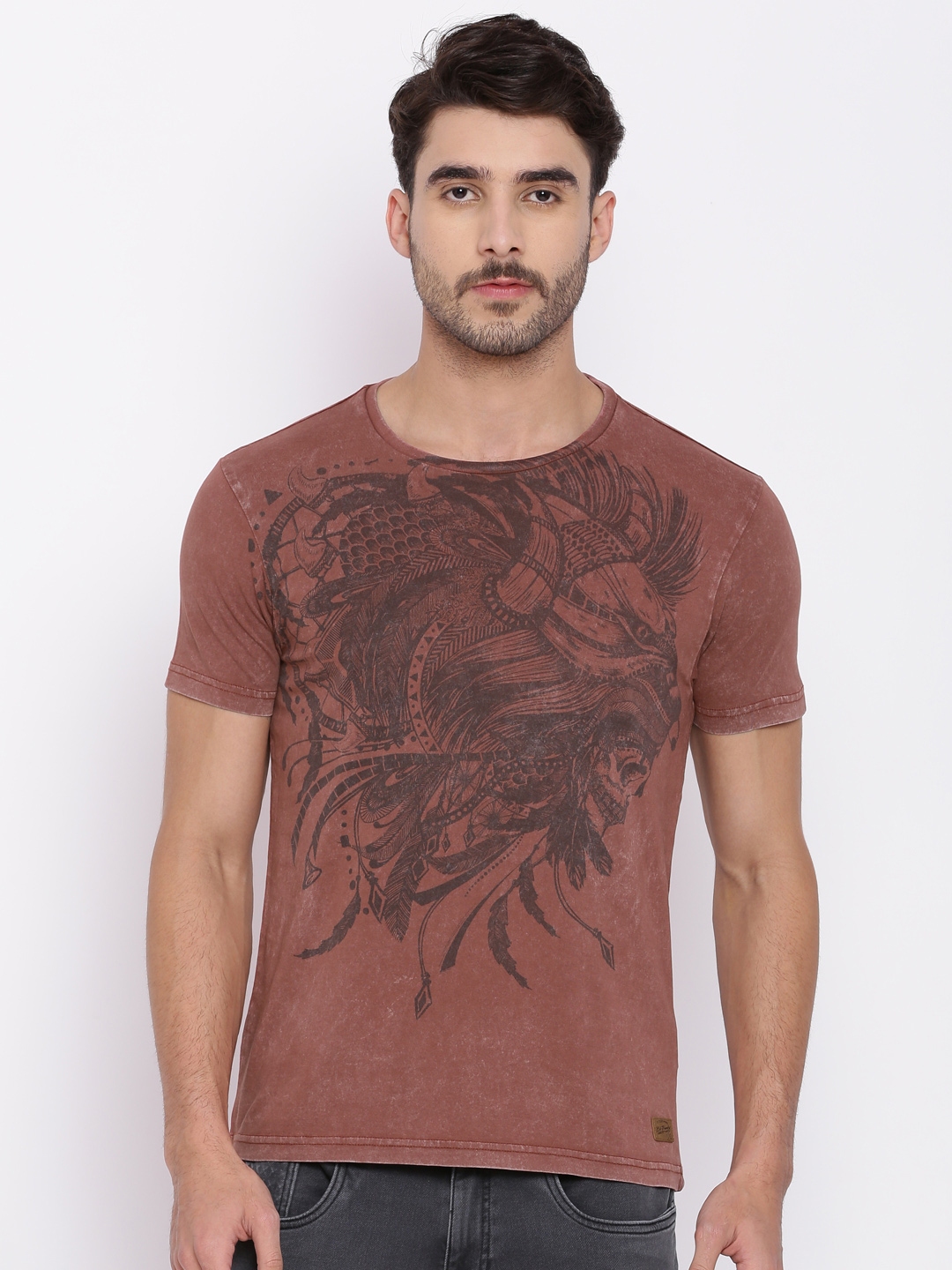 rust colored tshirts