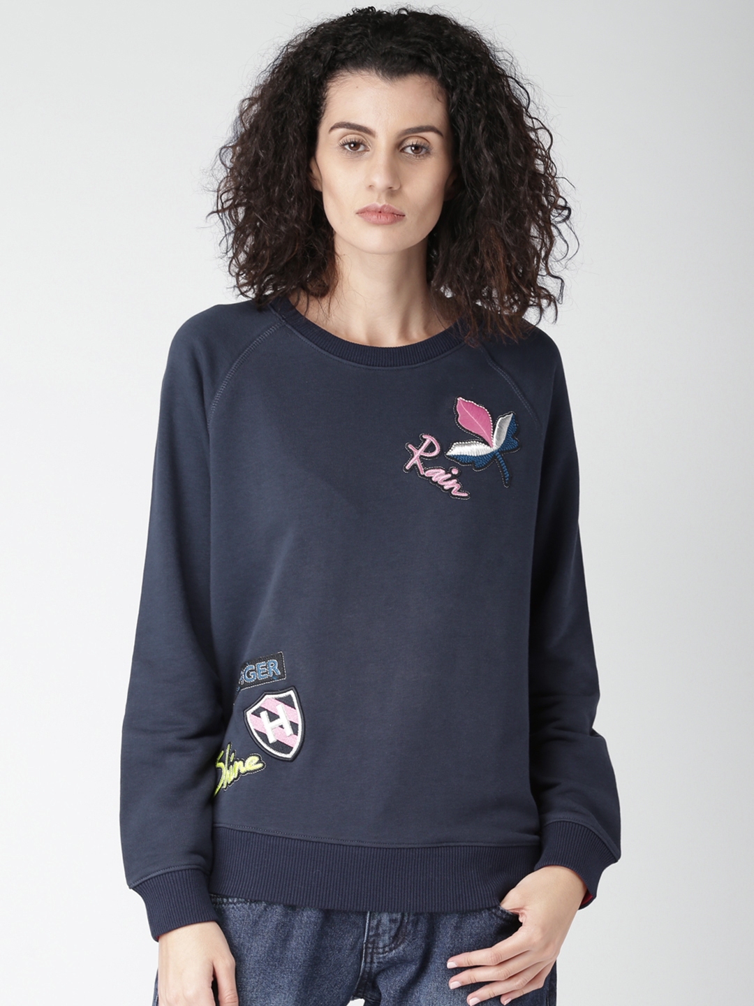 tommy cropped sweatshirt