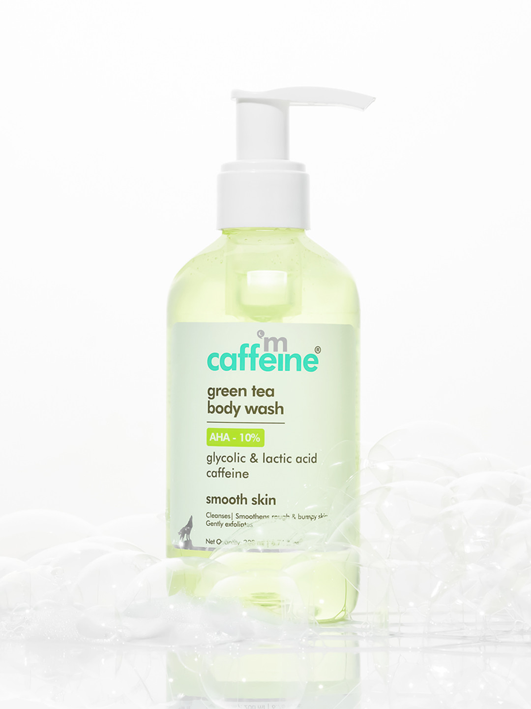 Buy MCaffeine Green Tea & 10 AHA Body Wash For Rough & Bumpy Skin 200