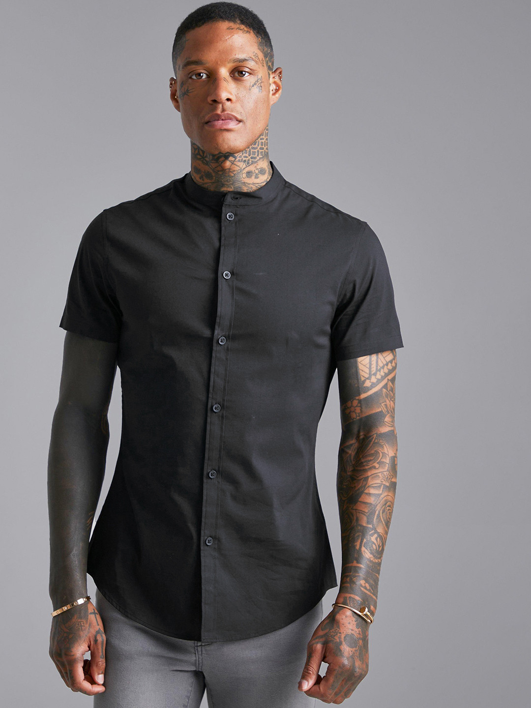 Buy BoohooMAN Slim Fit Casual Shirt Shirts for Men 22030410 Myntra