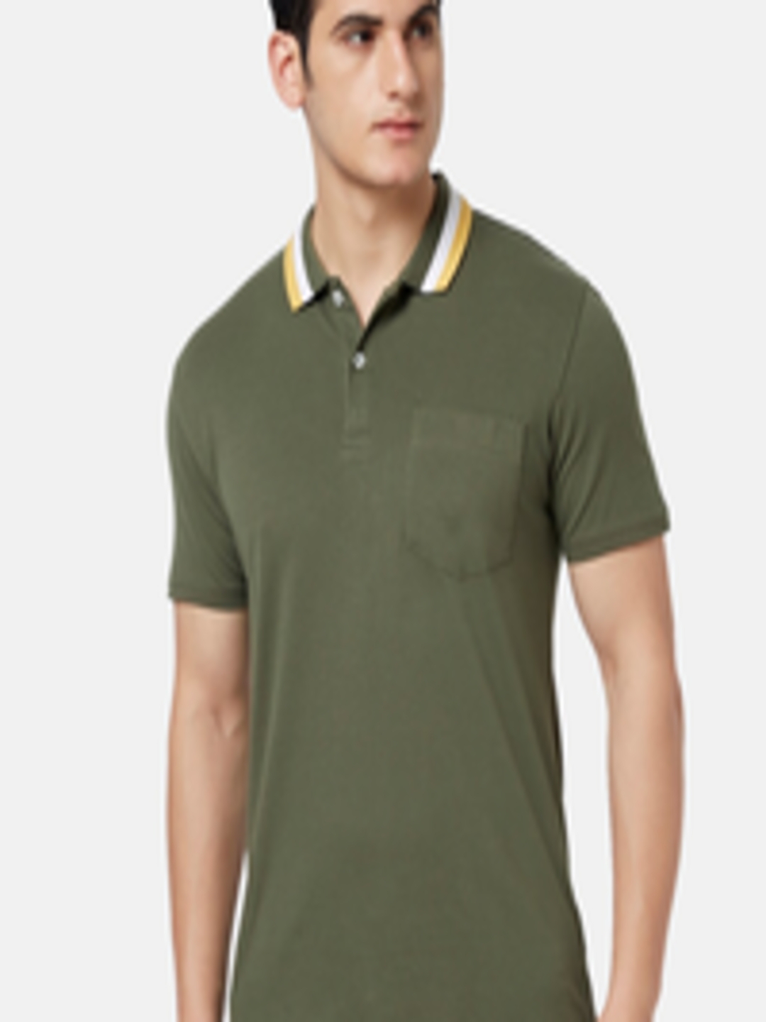 Buy BYFORD By Pantaloons Men Polo Collar Slim Fit T Shirt - Tshirts for ...