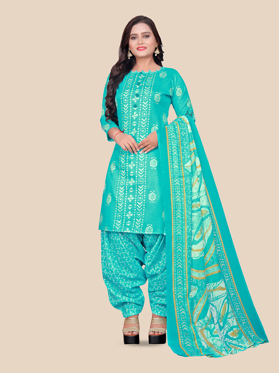 Buy Rajnandini Printed Unstitched Dress Material Dress Material for