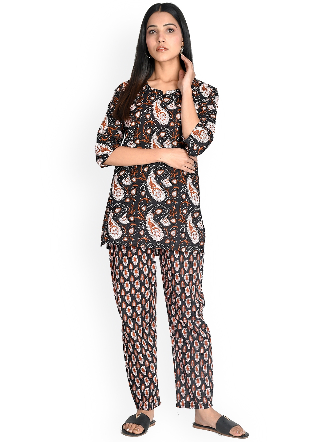 Buy Kesarya Women Printed Pure Cotton Night Suit Night Suits For Women 22039694 Myntra 