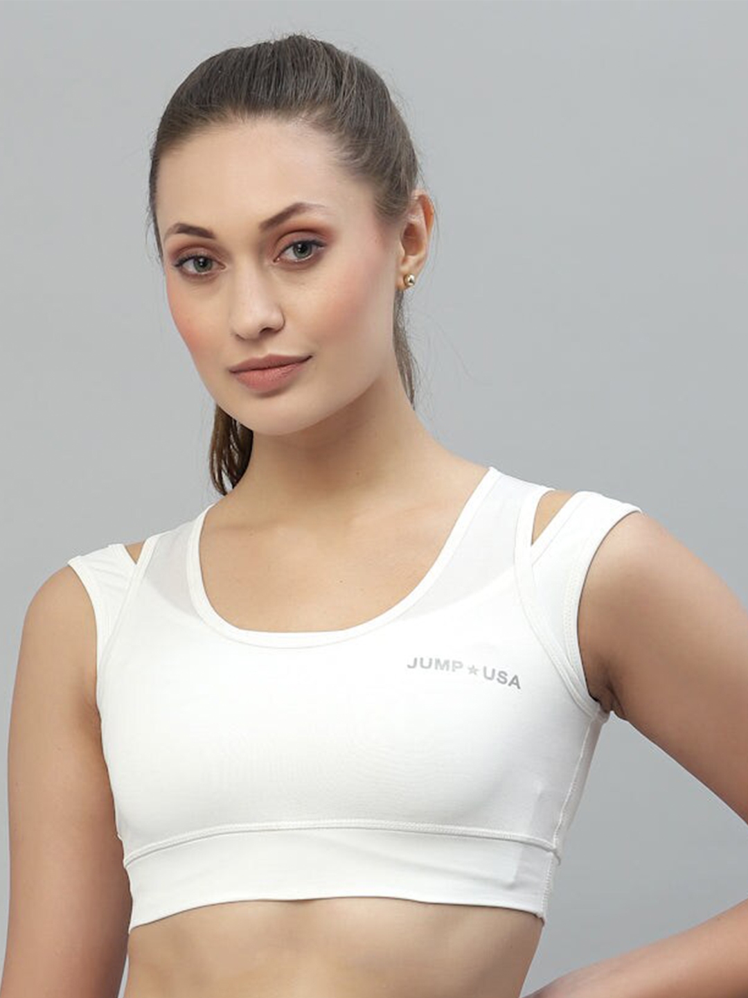 Buy JUMP USA Non Wired Non Padded Rapid Dry Sports Bra Bra for Women