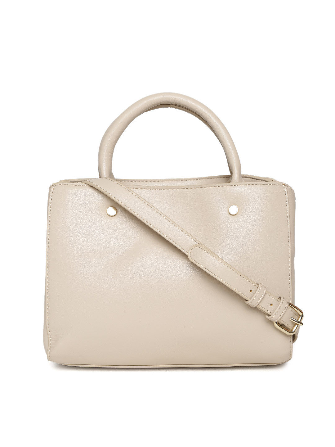 Buy FOREVER 21 Cream Coloured Solid Handheld Bag With Sling Strap