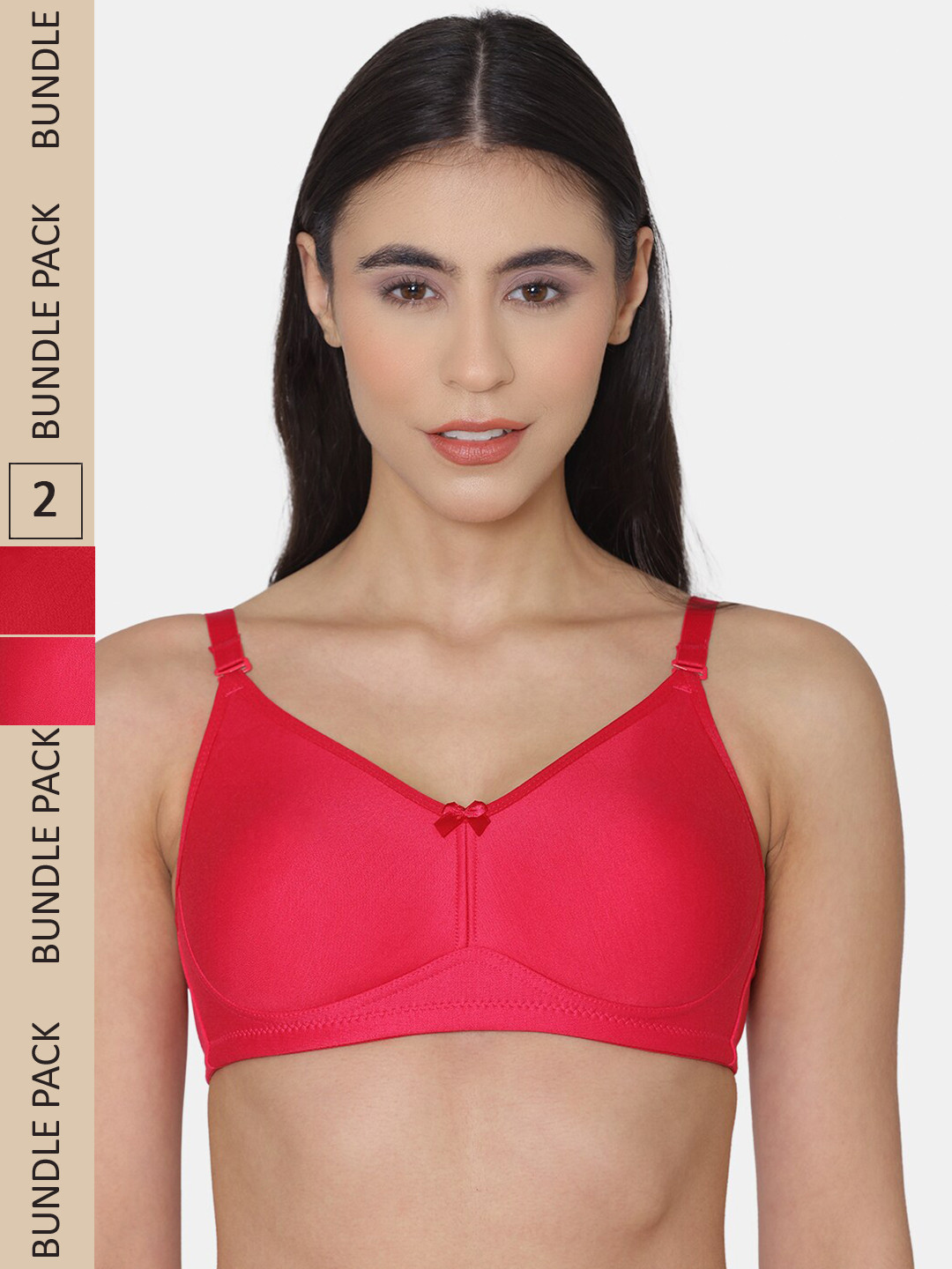Buy KOMLI Pack Of 2 Cotton Non Padded Bra Bra for Women 22056522 Myntra