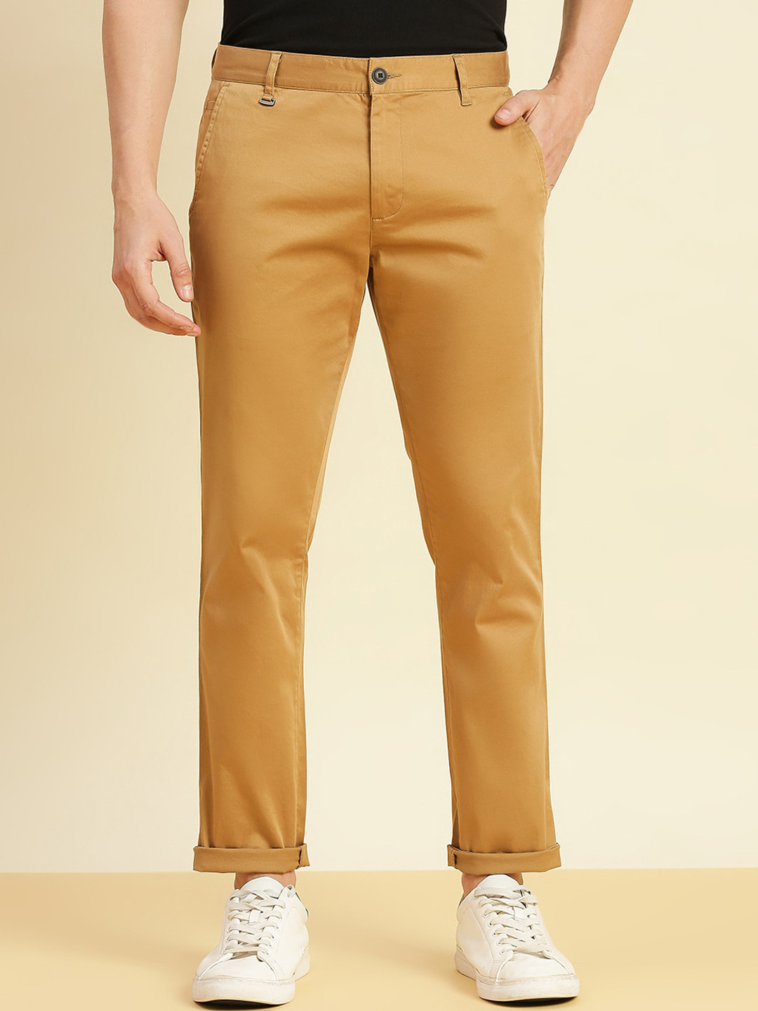 Buy INVICTUS Men Classic Slim Fit Easy Wash Chinos - Trousers for Men ...