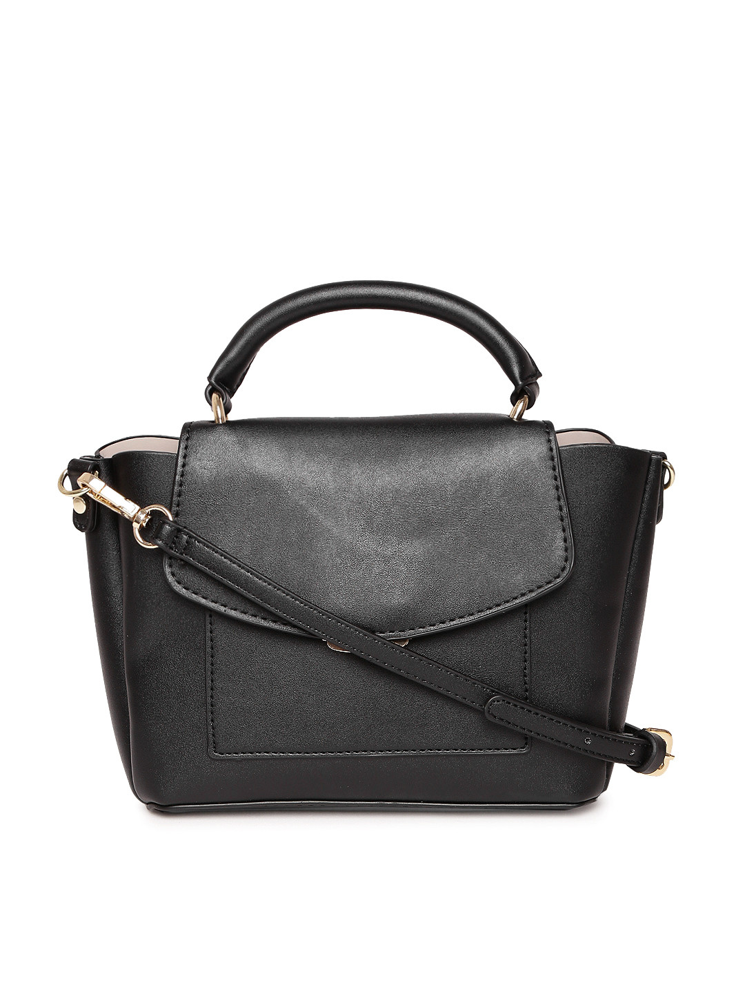 Buy MANGO Black Solid Satchel Handbags for Women 2206579 Myntra