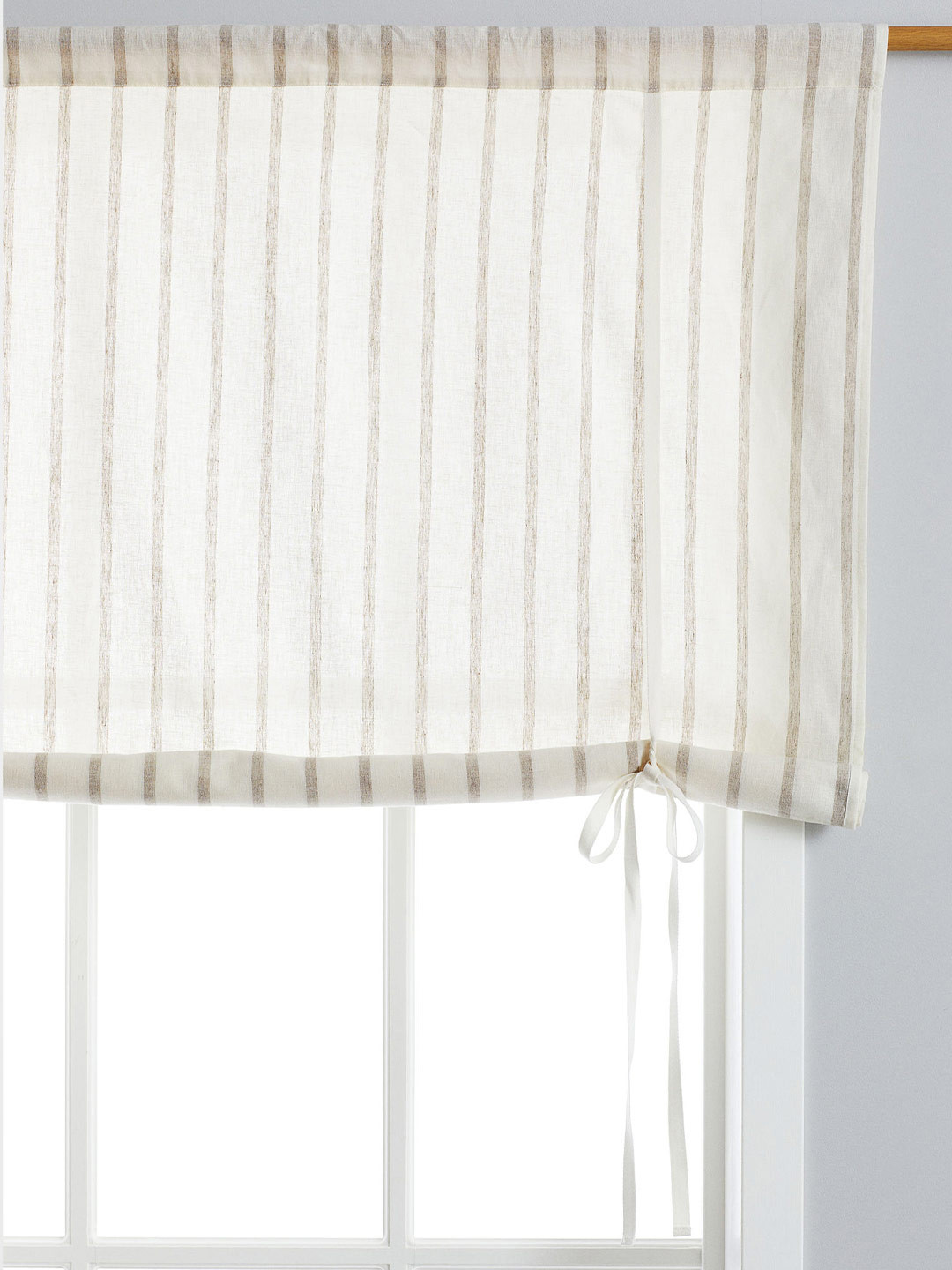 Buy H&M White Linen Blend Roll Up Curtain Curtains And Sheers for