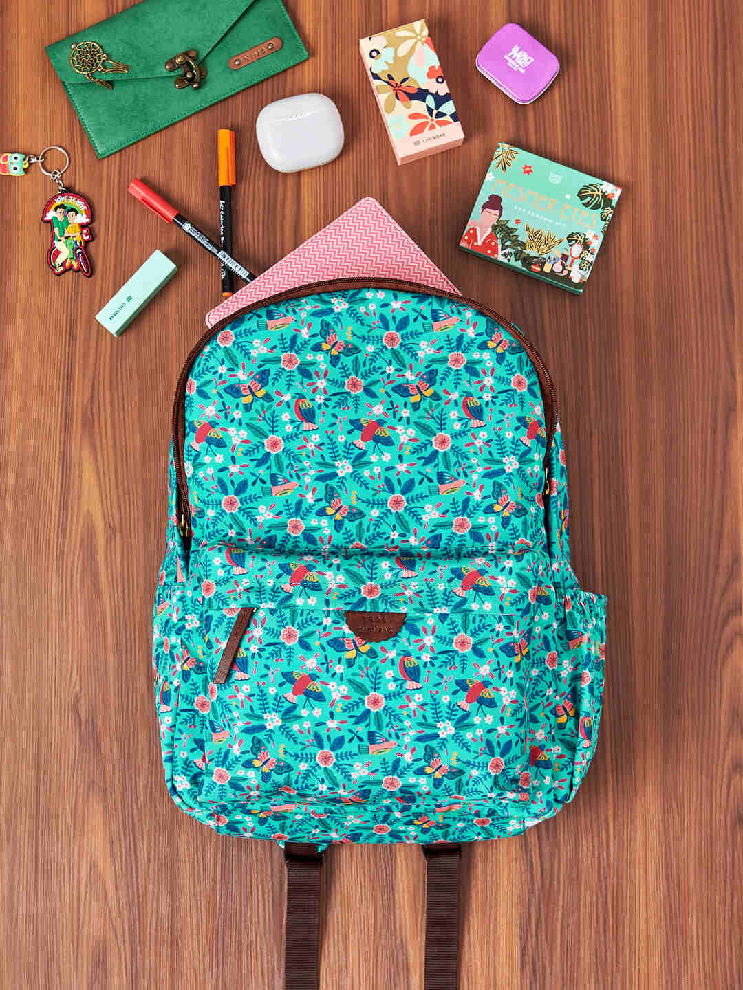 Buy TEAL BY CHUMBAK Women Floral Printed Backpack Backpacks for Women