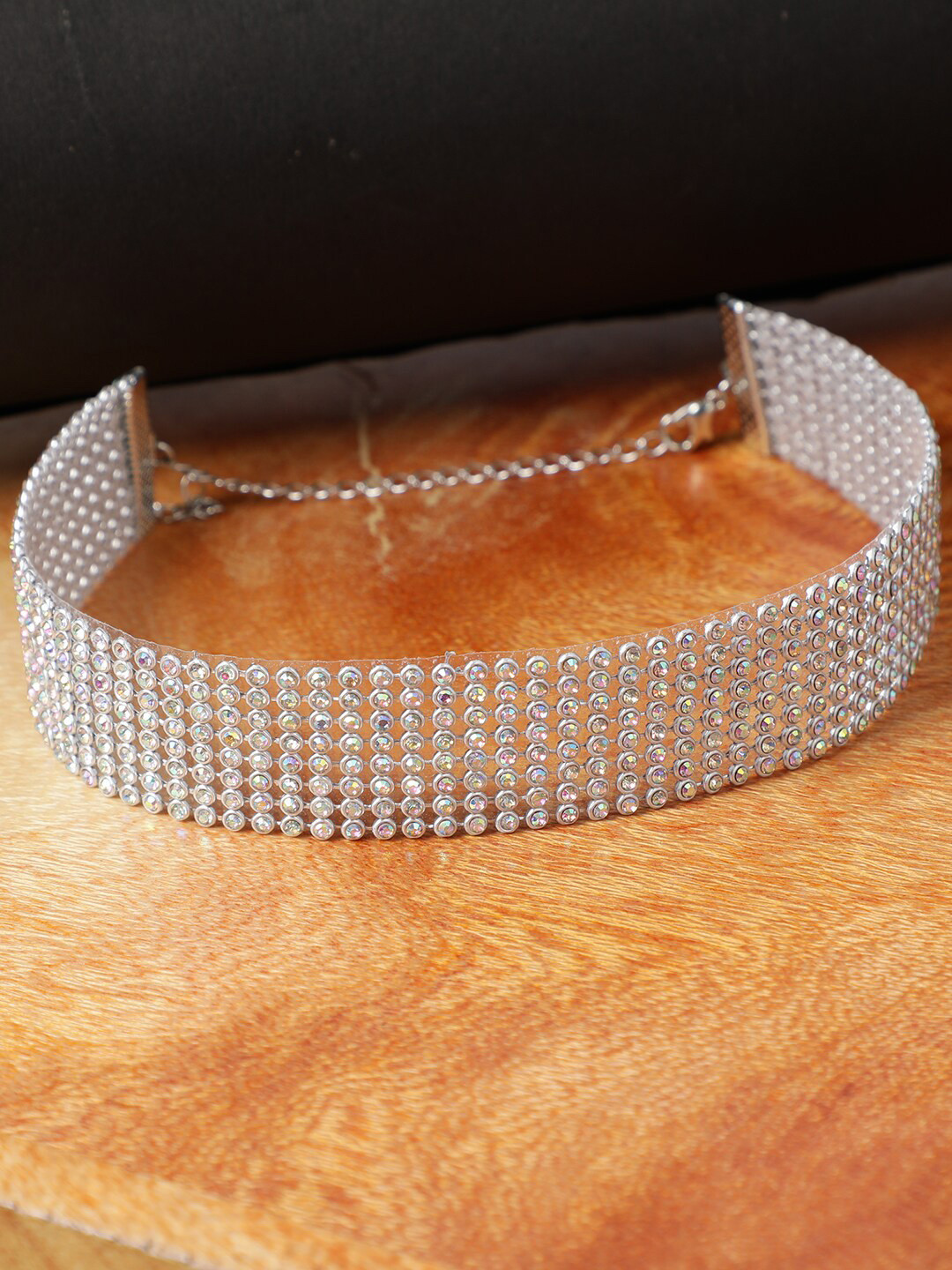 Silver plated choker necklace Clearance