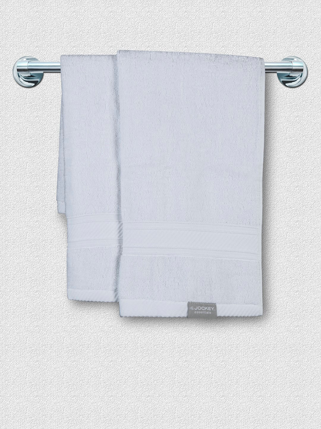 Buy Jockey Men White 2 Pcs Cotton Terry 500 GSM High Absorbency Hand