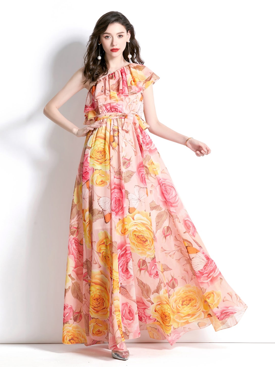 Buy JC Collection One Shoulder Floral Maxi Dress - Dresses for Women ...