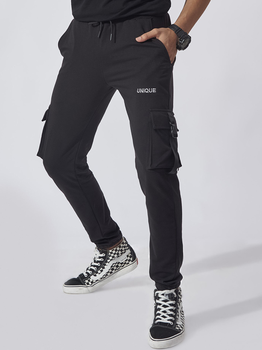 Buy Maniac Men Mid Rise Slim Fit Cargo Joggers Track Pants for Men 22085584 Myntra