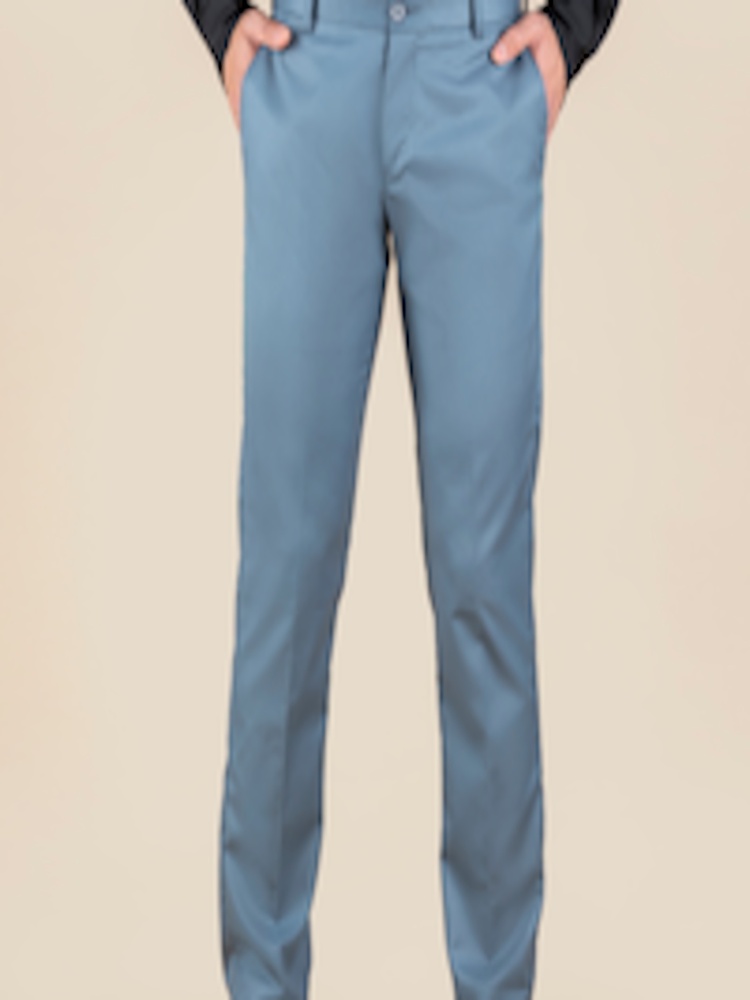 Buy Dennis Lingo Men Classic Slim Fit Wrinkle Free Formal Trousers ...