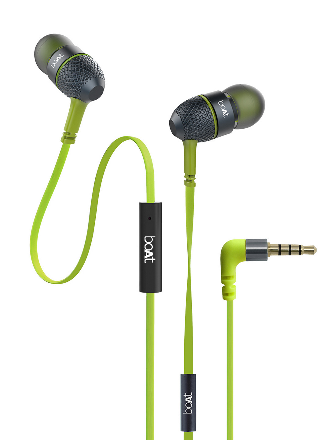 Buy BoAt BassHeads 220 M Lime Tangle Free Wired Earphones With Enhanced