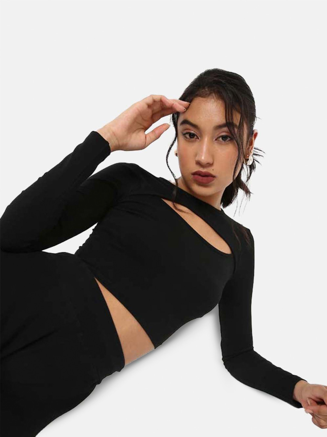 Buy IZF High Neck Cut Out Top Tops for Women 22112030 Myntra