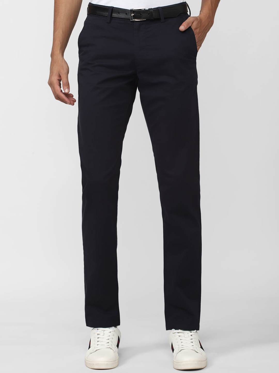 Buy Van Heusen Sport Men Slim Fit Mid Rise Trousers - Trousers for Men ...