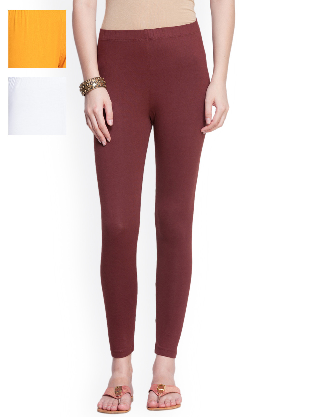Buy Dollar Missy Pack Of 3 Ankle Length Leggings Leggings for Women
