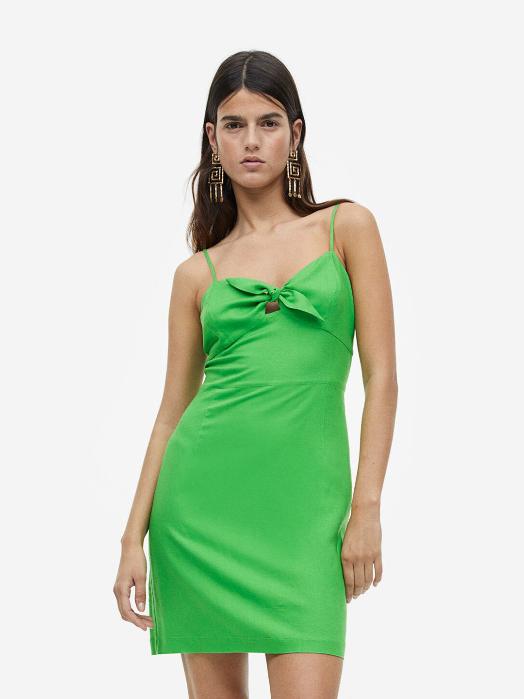 Buy H&M Linen Blend Dress Dresses for Women 22138582 Myntra