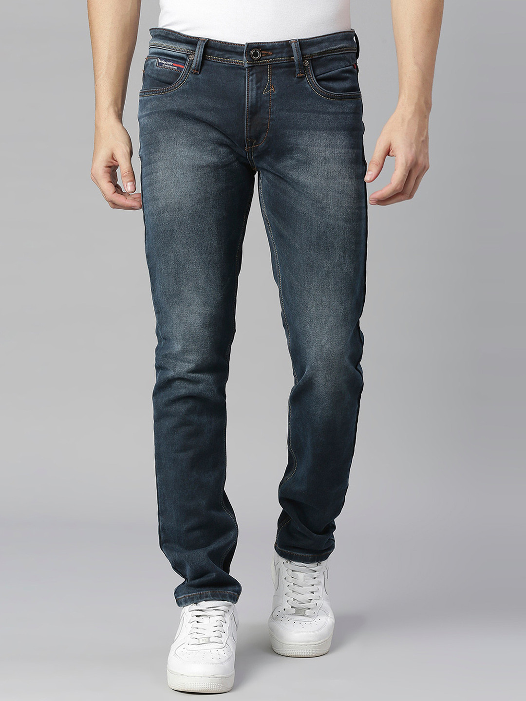 Buy ROCKING SWAMY Men Slim Fit Light Fade Stretchable Jeans - Jeans for ...