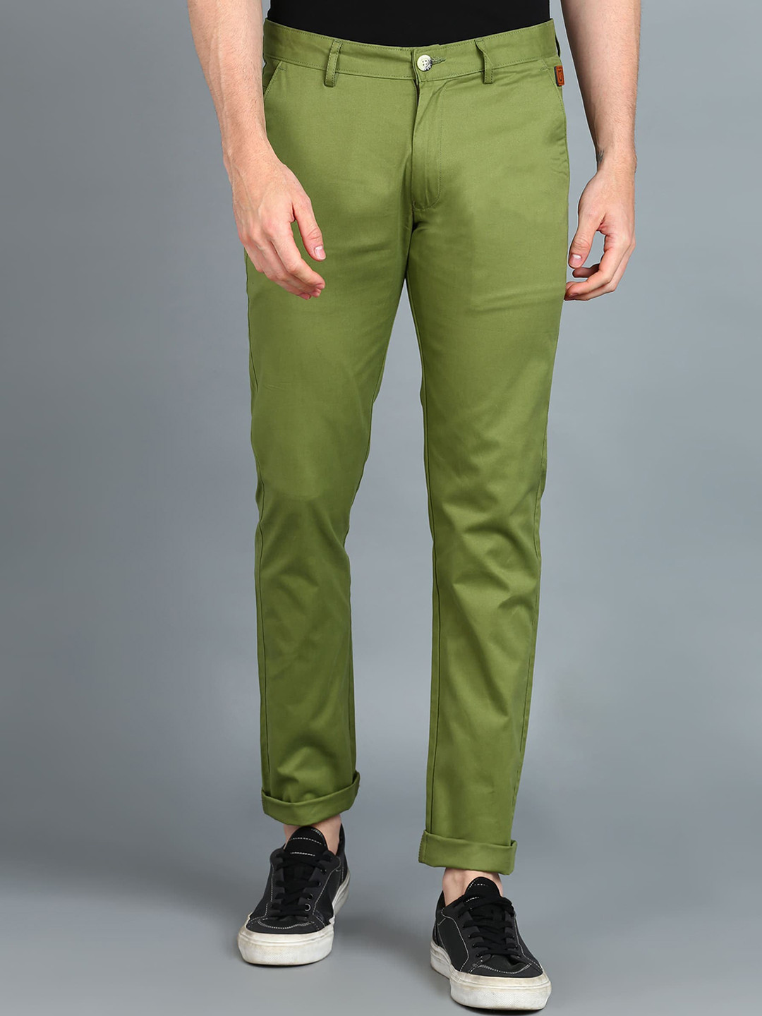 Buy Urbano Fashion Men Slim Fit Easy Wash Cotton Chinos - Trousers for ...