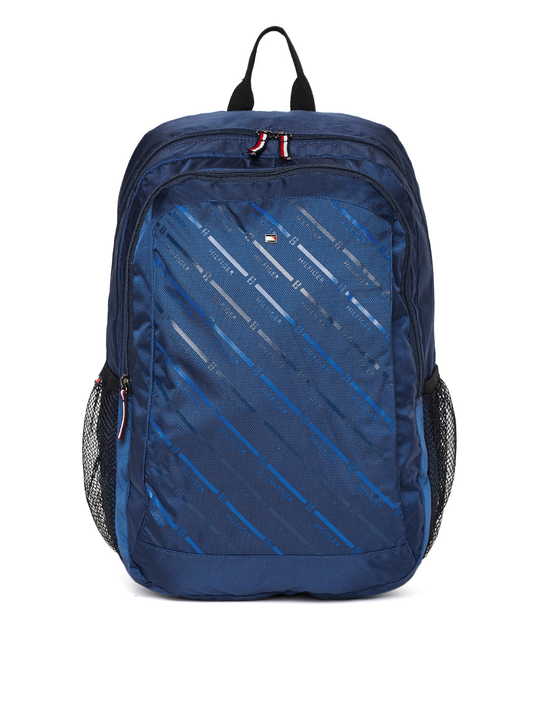 Buy Tommy Hilfiger Unisex Navy Blue Printed Laptop Backpack Backpacks