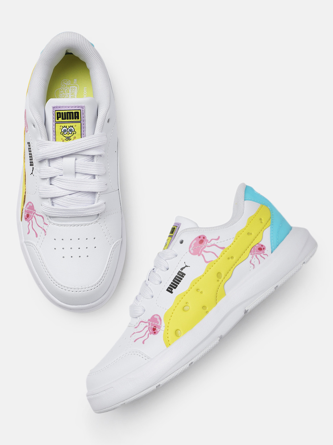 buy-puma-x-spongebob-kids-perforated-sneakers-casual-shoes-for-unisex