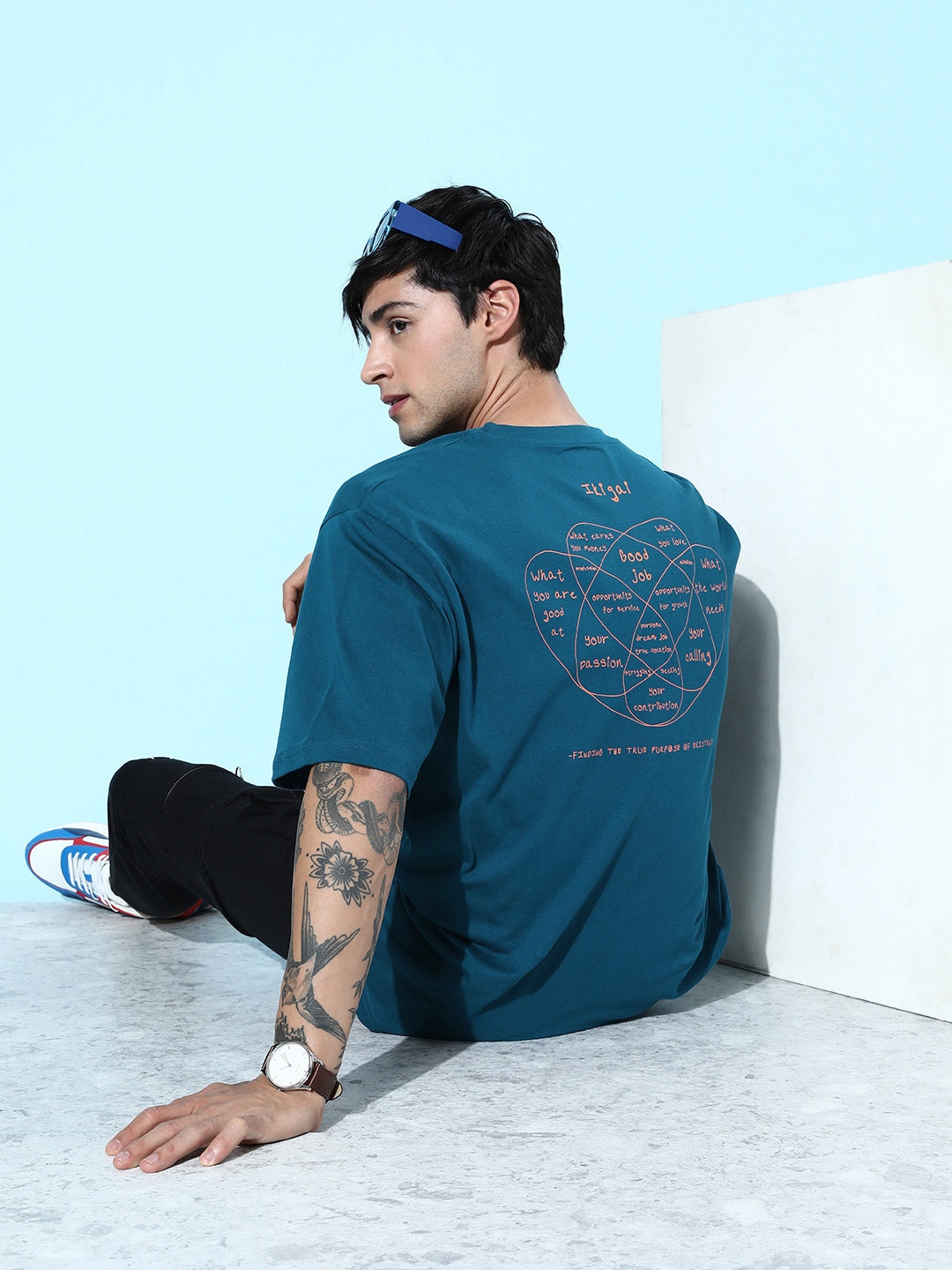 DILLINGER Men Oversized Short Sleeve Printed Tshirt