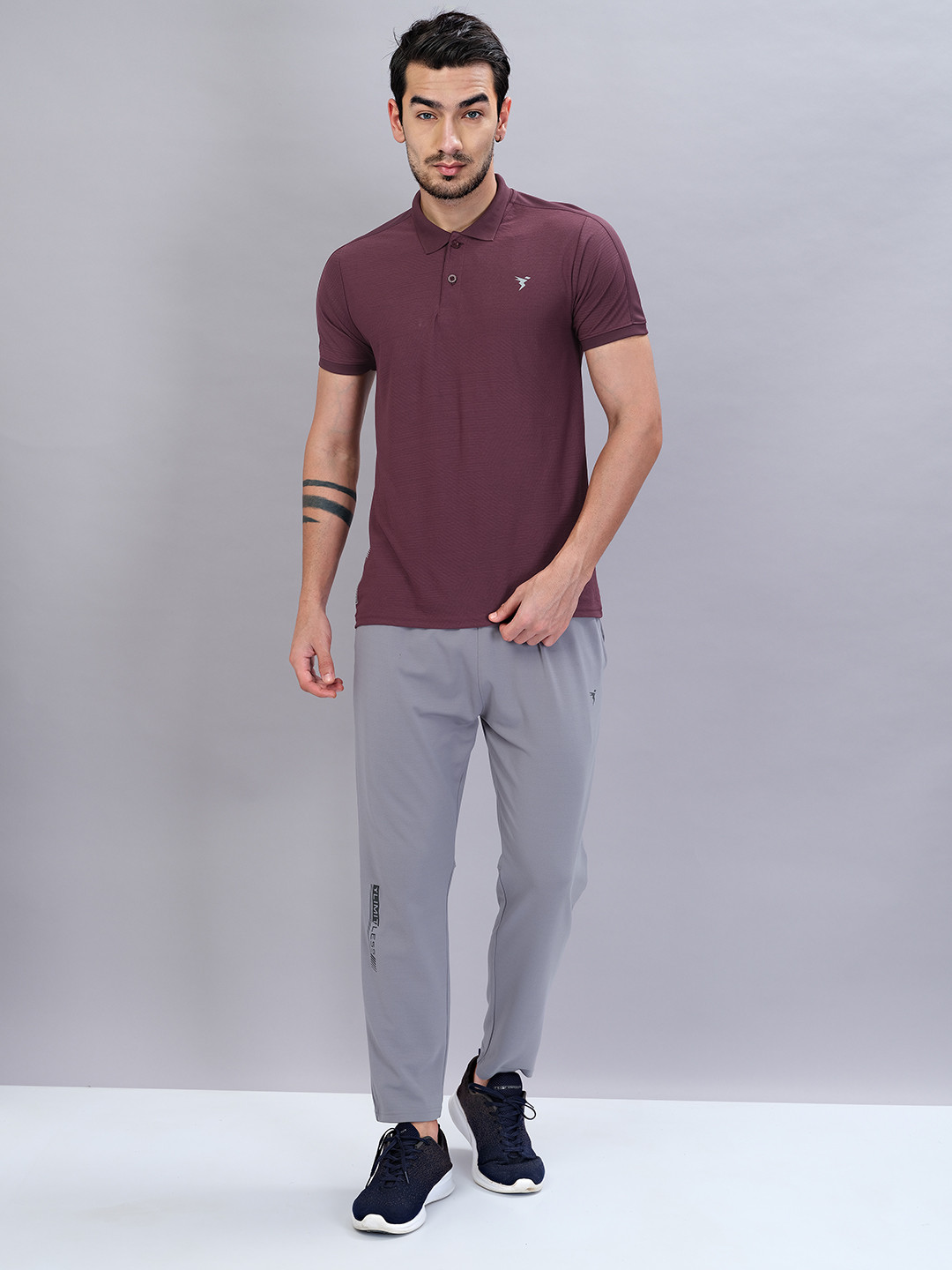 Buy Technosport Polo Collar Antimicrobial T Shirt Tshirts for Men