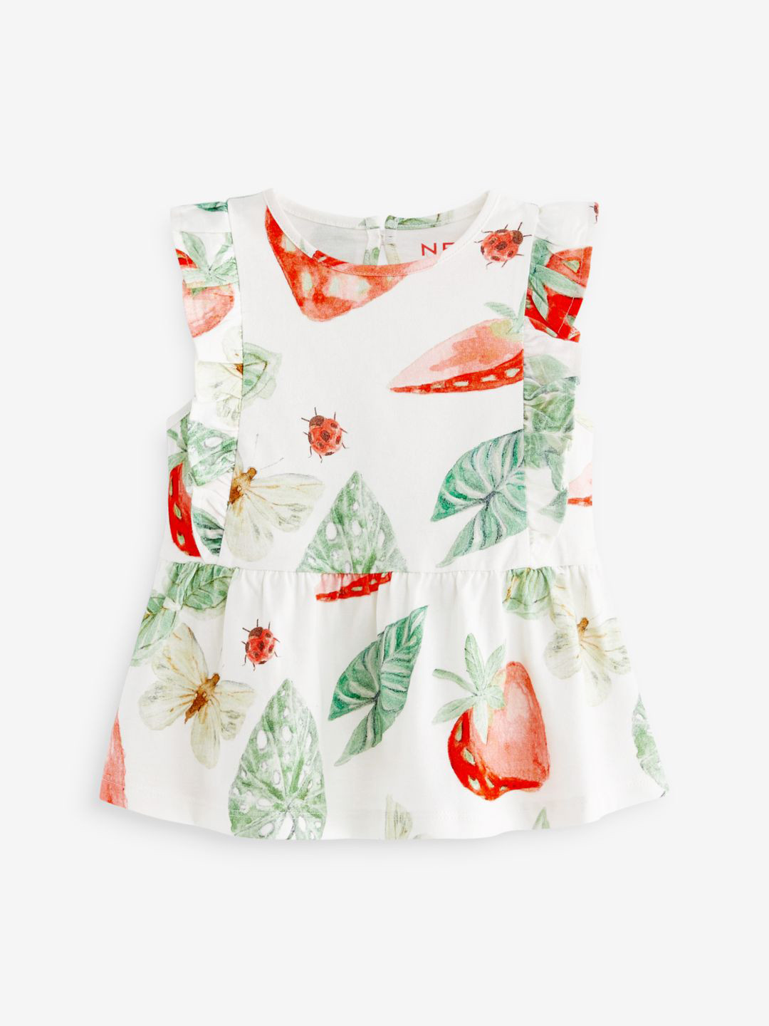 Buy Black Tropical Printed Wrap Dress for Girls – Cotton, V-Neck & Flared Hem | Indiaista