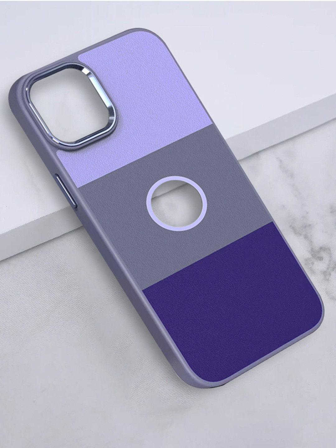 Buy Karwan Colourblocked IPhone 12 Leather Phone Back Cover Mobile