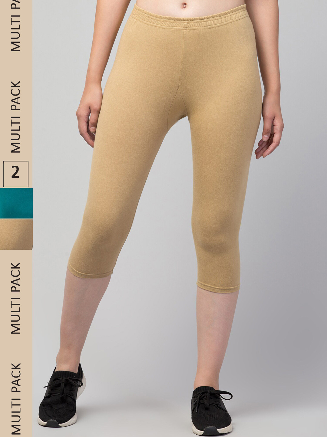 Buy Apraa & Parma Women Pack Of 2 Skinny Fit Capris Capris for Women