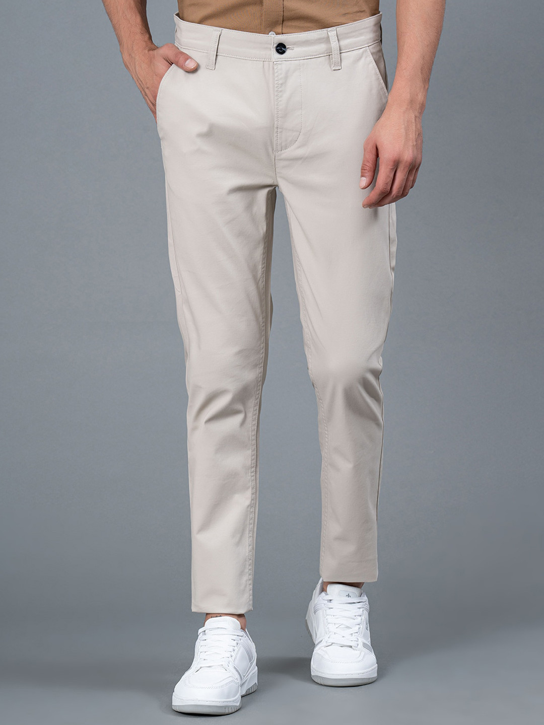 Low Rise Skinny Side Tab Trousers Men main image 1