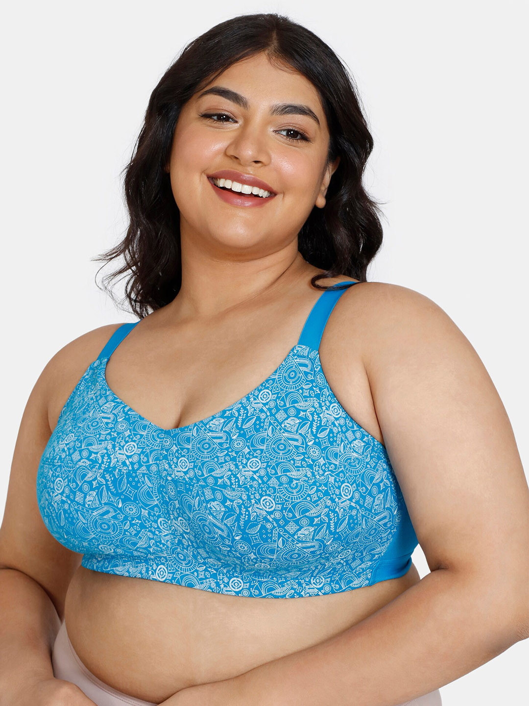 Buy Zivame Plus Size Conversational Printed Minimizer Bra Bra for