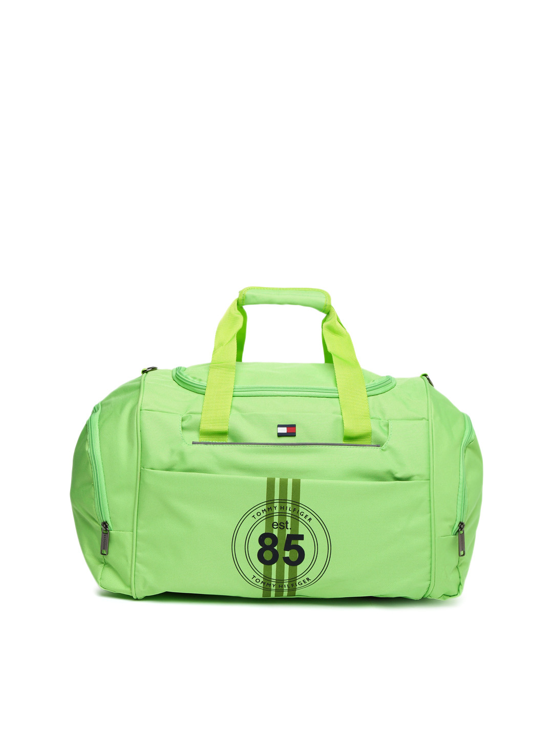 Buy Tommy Hilfiger Unisex Green Printed Duffel Bag Duffel Bag for
