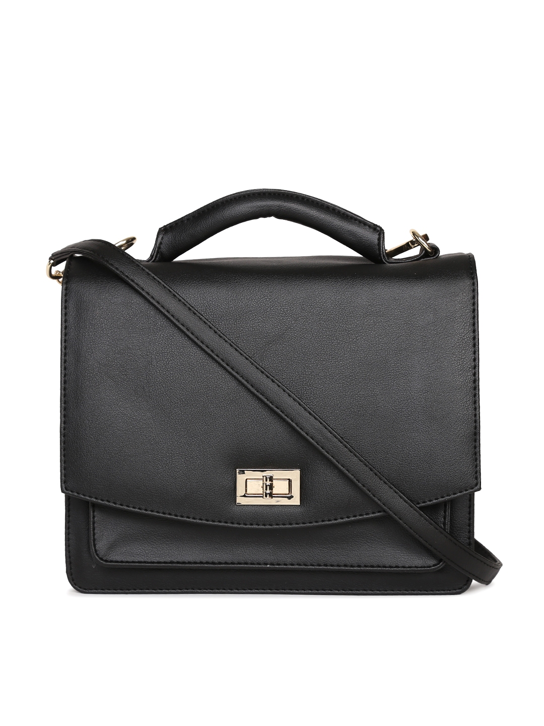 Buy Van Heusen Black Solid Sling Bag - Handbags for Women 2219770 | Myntra