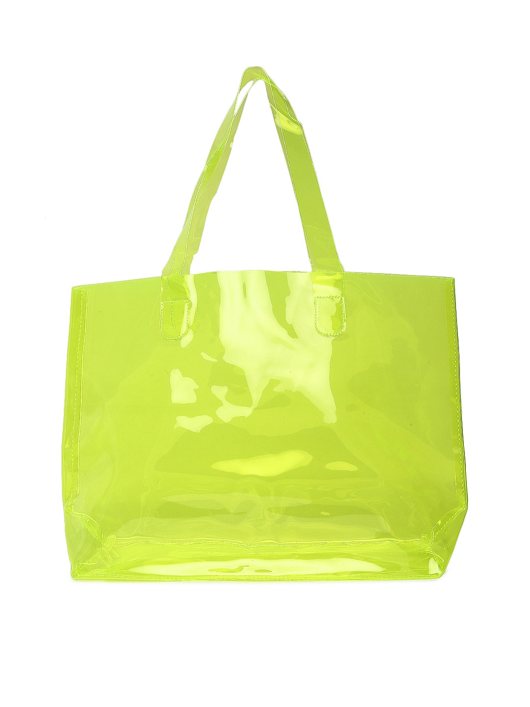 Buy FOREVER 21 Lime Green Solid Tote Bag - Handbags for Women 2220755 ...