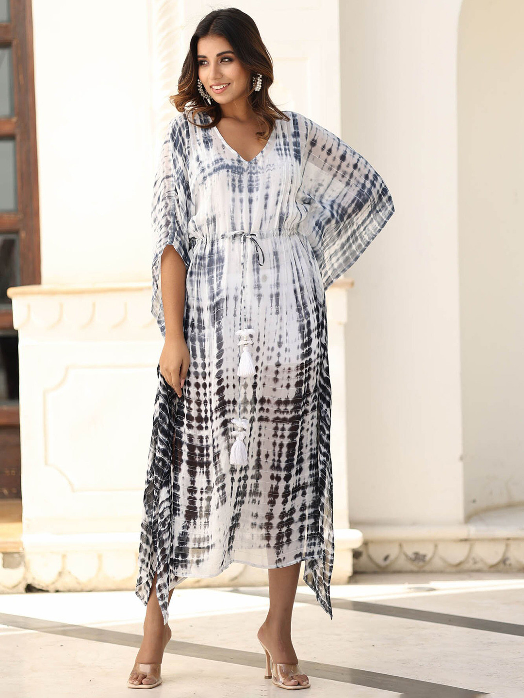 AAHELI ANVITA TIE-DYED GEORGETTE SAREE main image 1