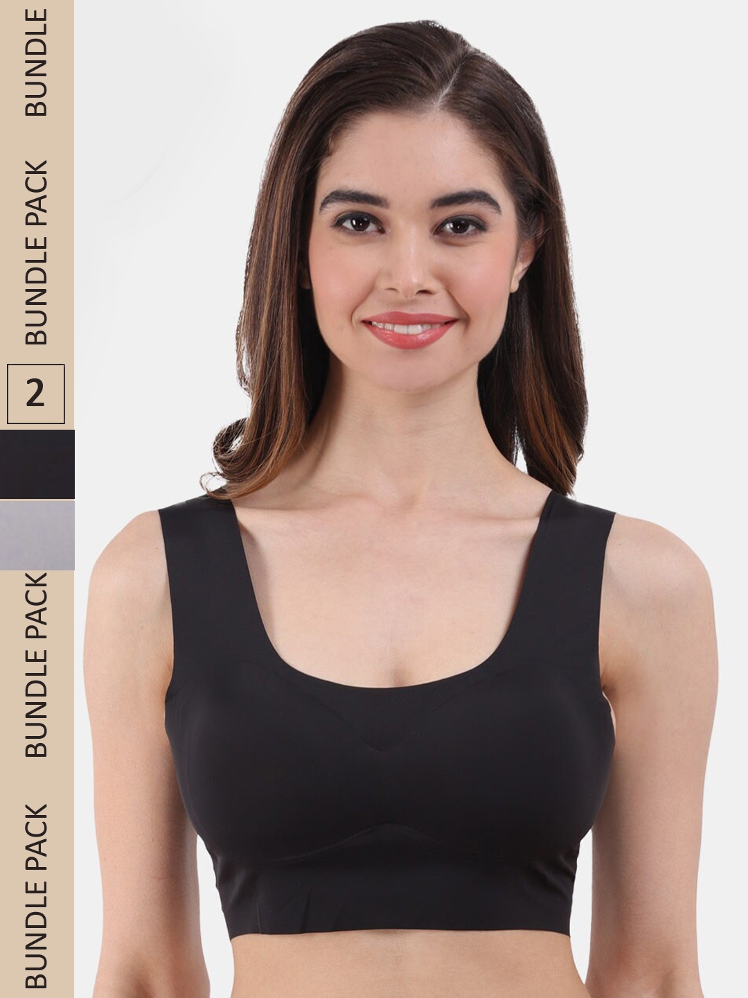 Buy Amour Secret Pack Of 2 Lightly Padded Sports Bra S1001nblkgryblk Bra For Women 22214198