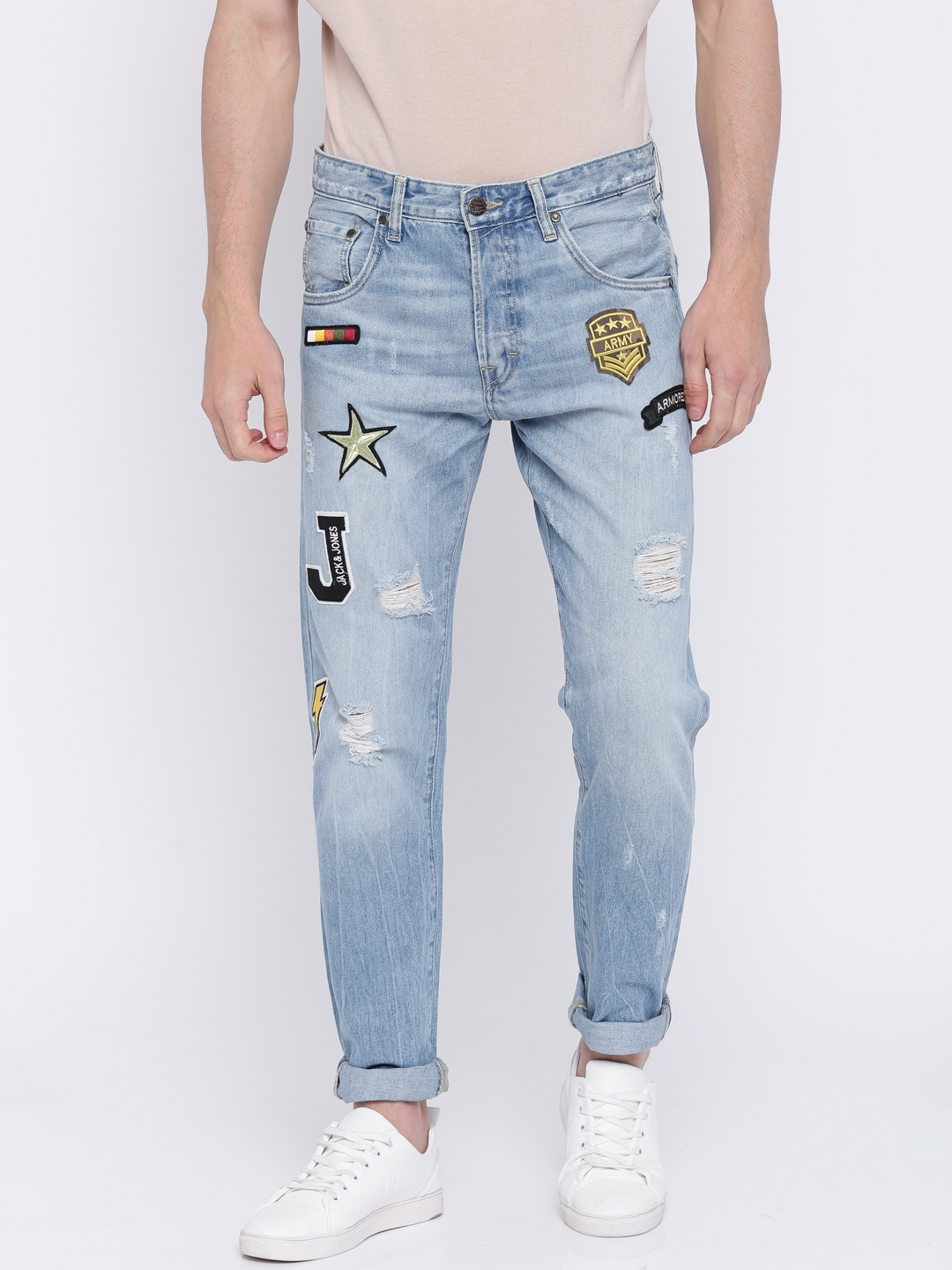 highly distressed jeans