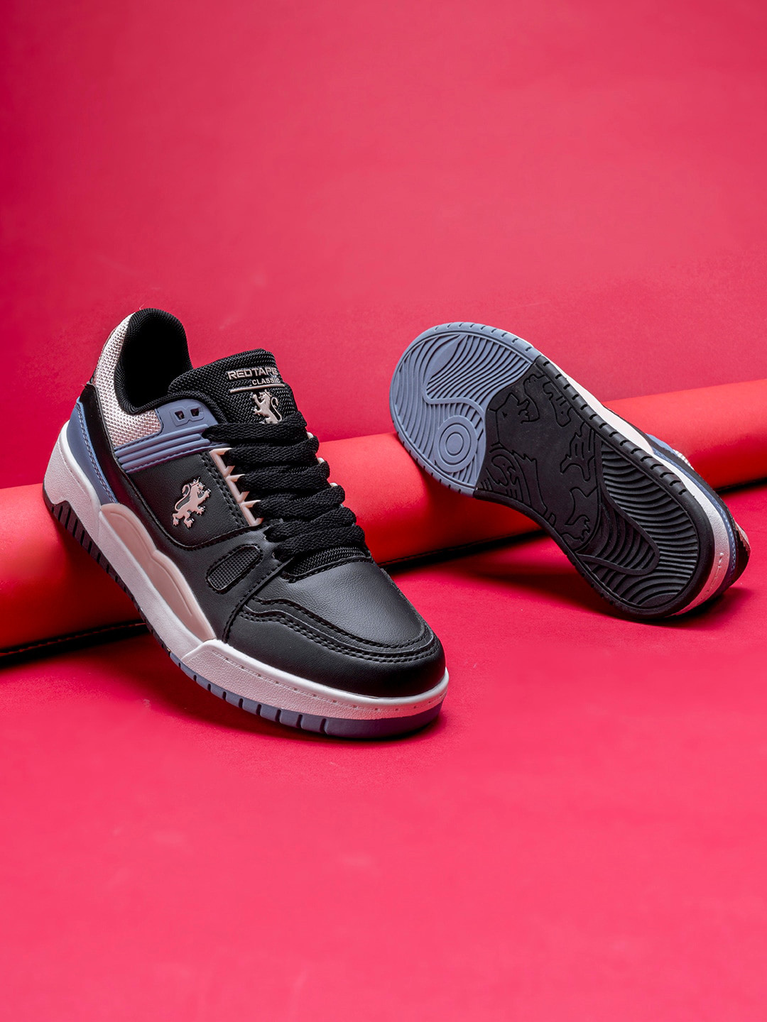 Buy Red Tape Women Round Toe Lace Ups Colourblocked Sneakers Casual