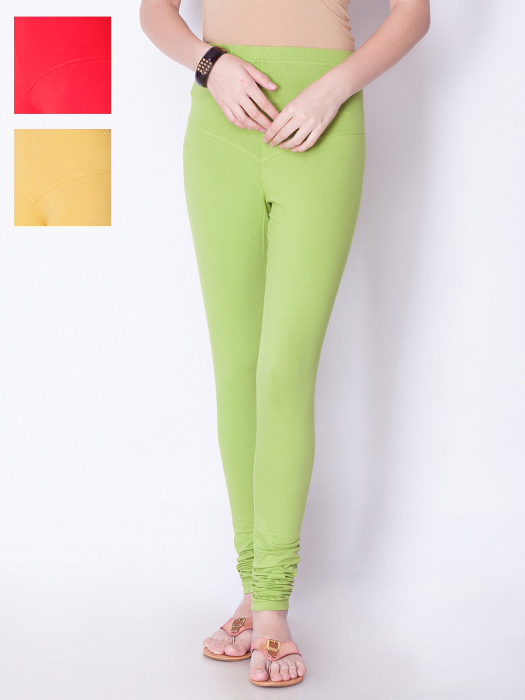 Buy Dollar Missy Pack Of 3 Churidar Leggings Leggings for Women